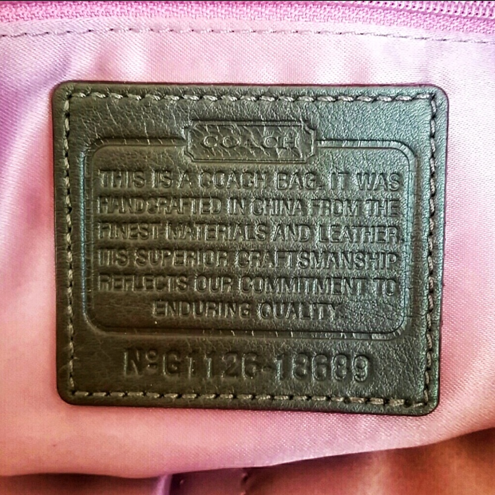 LIKE NEW COACH Brown & Gold Ocelot Print Satchel - Picture 4 of 9